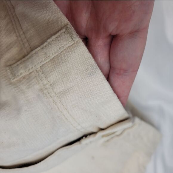NEW Gap natural cream color linen blend  10" bermuda shorts 10 - Picture 8 of 11